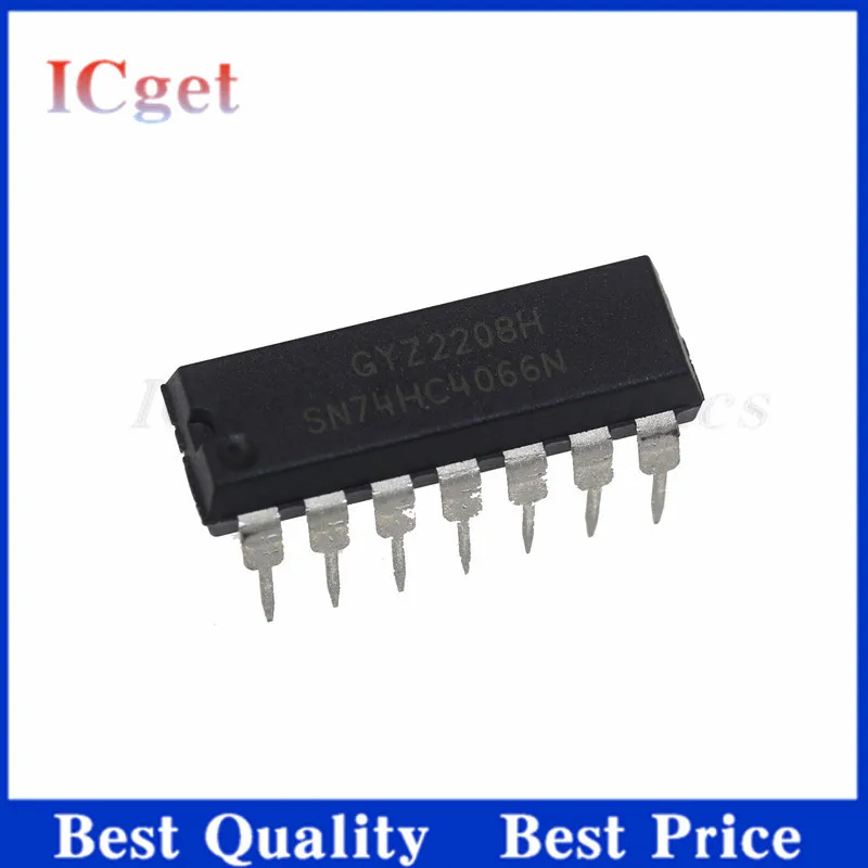 10Pcs New SN74HC4066N 74HC4066 four-way bidirectional analog switch directly inserted into DIP-14