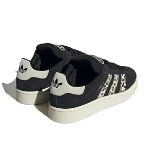 Adidas Original Campus 00S Female Leopard Black Printing Powder Low Top Fashion Resistant to wear German training shoes 12 Main Sales Shoes Adidas Children - №10