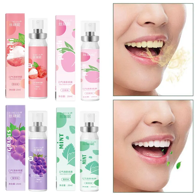 Frischer Atem Erfrischungsspray 20ml, Alkoholfrei Nicht Reizend Langanhaltend Minze Mundpflege Erfrischer Tragbares Atemspray – Detail 1