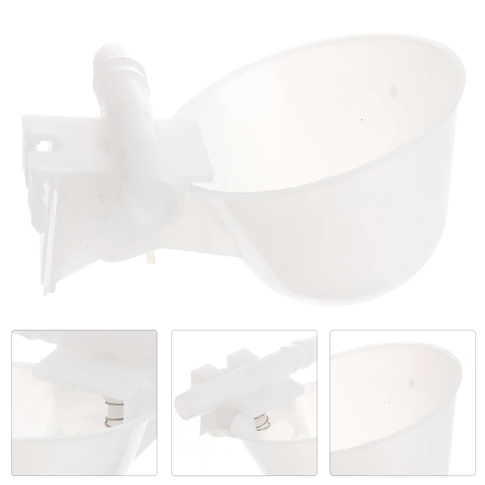 

10Pcs Birds Food Water Dish Plastic Autodrinker Feeding Bowl Suitable for Small Birds Parrot Pigeon Easy Clean