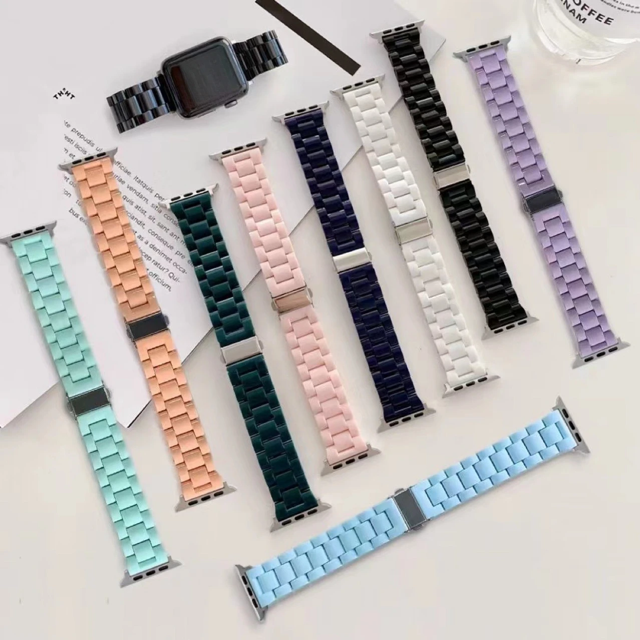 Candy Strap For Apple Watch Band 49mm 46mm 44mm 40mm 41mm 45mm 38mm 42mm Emovable Link Bracelet iWatch Ultra 10 9 8 7SE 6 5 4 3