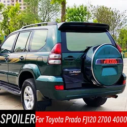 For Toyota Land Cruiser Prado FJ120 2700 4000 2003-2009 Car Rear Roof Trunk Lid With Lamp Spoiler Wings Tuning Accessories Part