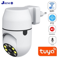 Tuya PTZ IP Camera Wireless Human Auto Tracking Cctv Security Surveillance Smart Cloud Color Night Vision Wifi Home Cam JIENUO