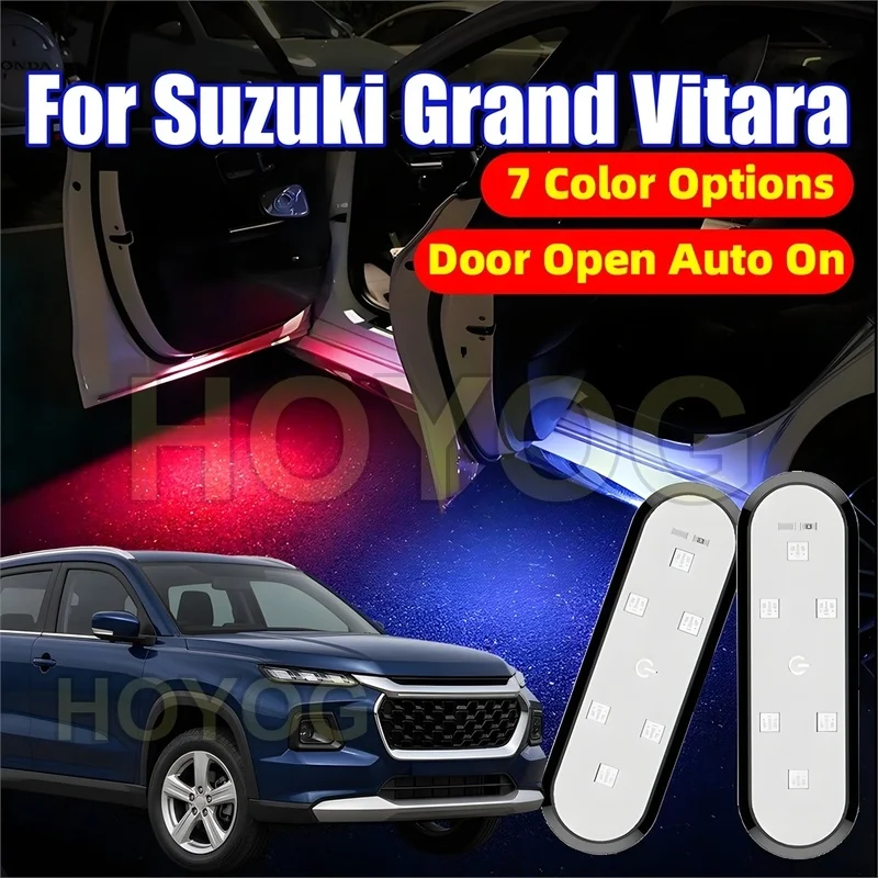 Fit for Suzuki Grand Vitara 2022-2026 Car Door Light with a Magnetic Sensor and No Wiring Required