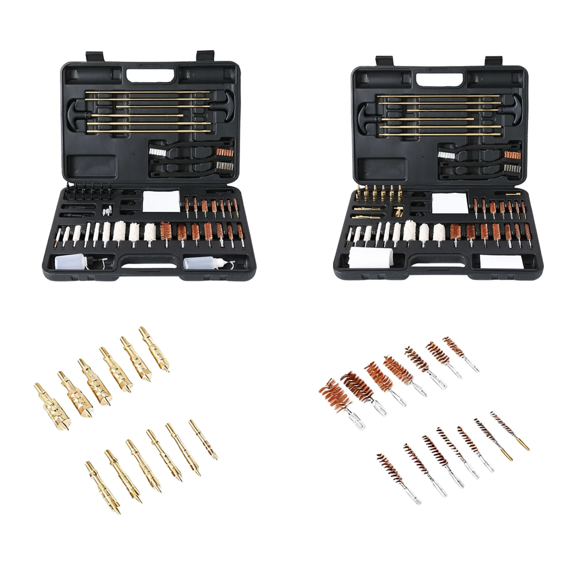 

Универсальный набор для чистки оружия: профессиональный комплект с тактическими щетками для ружья, пистолета, снаряжение для охоты