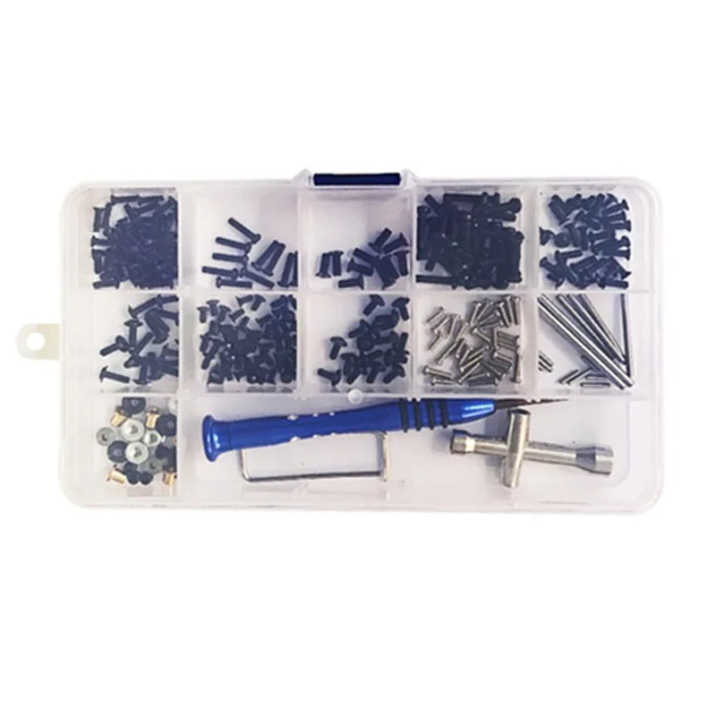 

RC M2 M2.5 M3 Screw Bolt and Nut Kit Cross Sleeve Hexagon Wrench Swing Arm Pin Kit for Wltoys 144001 1/14 RC Auto Spare Parts