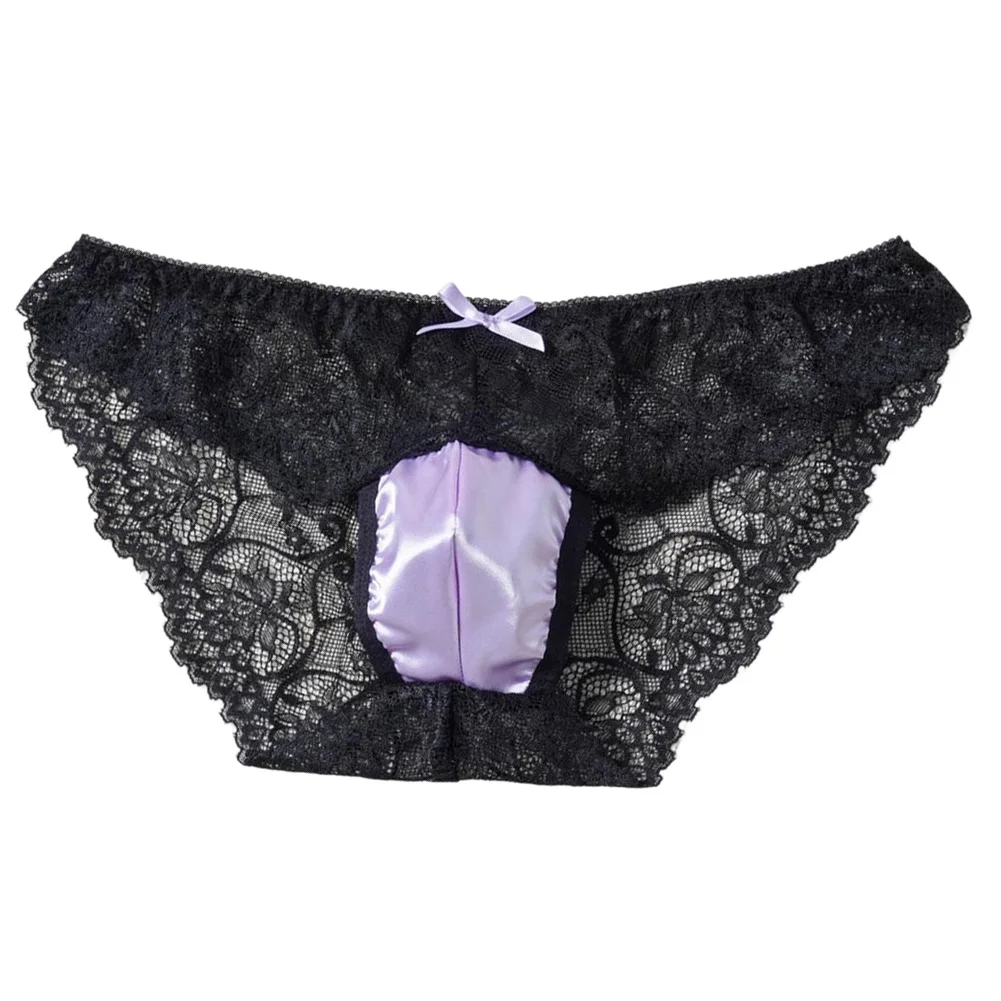 

Мужские атласные трусы-брифы с жаккардовым узором, соблазнительные, с низкой посадкой, экзотическое нижнее белье для эротического кроссдрессинга