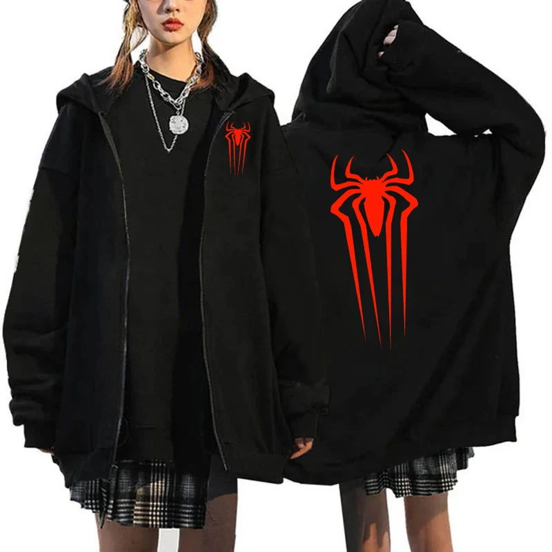 Spider-Man Marvel – sweat à capuche avec fermeture éclair pour hommes et femmes, manteau de sport et de loisirs, à la mode, nouvelle collection printemps et automne, livraison gratuite