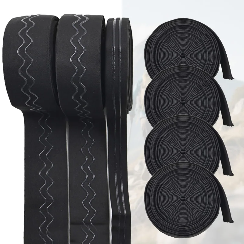 

5/10M 20-40mm Anti Slip Elastic Band Silicone Elasticity Bands Sportswear Belt Stretch Rubber Tape Bra Strap Sewing Accessories