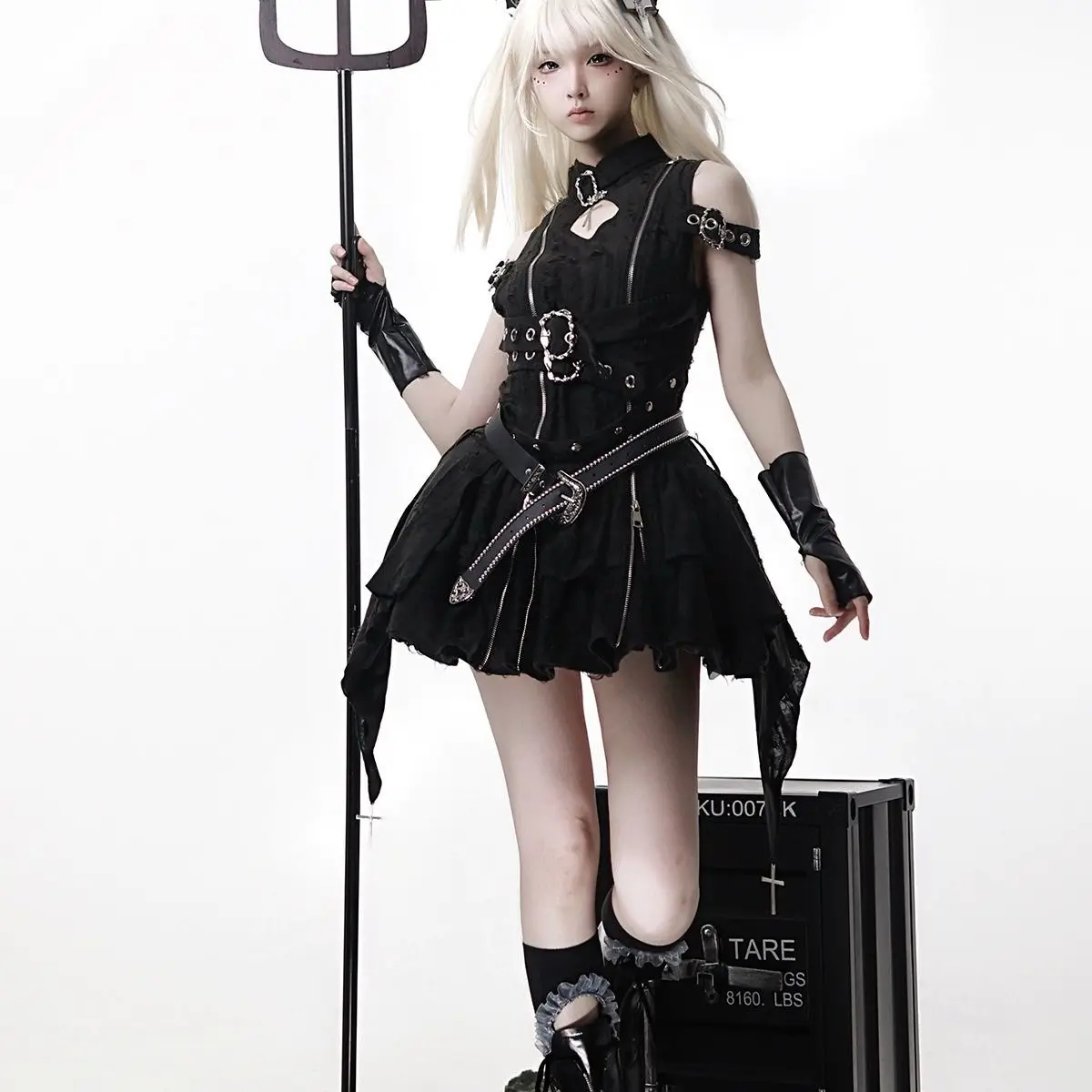 فستان كولفيل الأصلي هنتر لوليتا فستان صيفي لوليتا فستان قوطي داكن ريترو بانك كوس زي نسائي