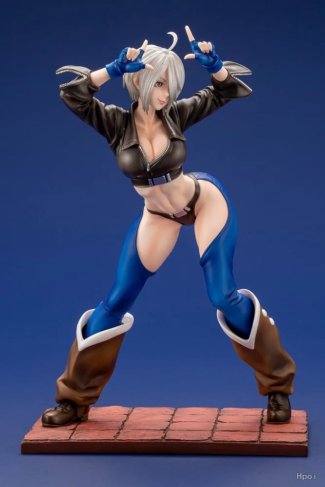 Original Kotobukiya 1/7 SNK BISHOUJO STATUE THE KING OF FIGHTERS 2001 Angel Anime Figures Ornaments Collection Models Toys