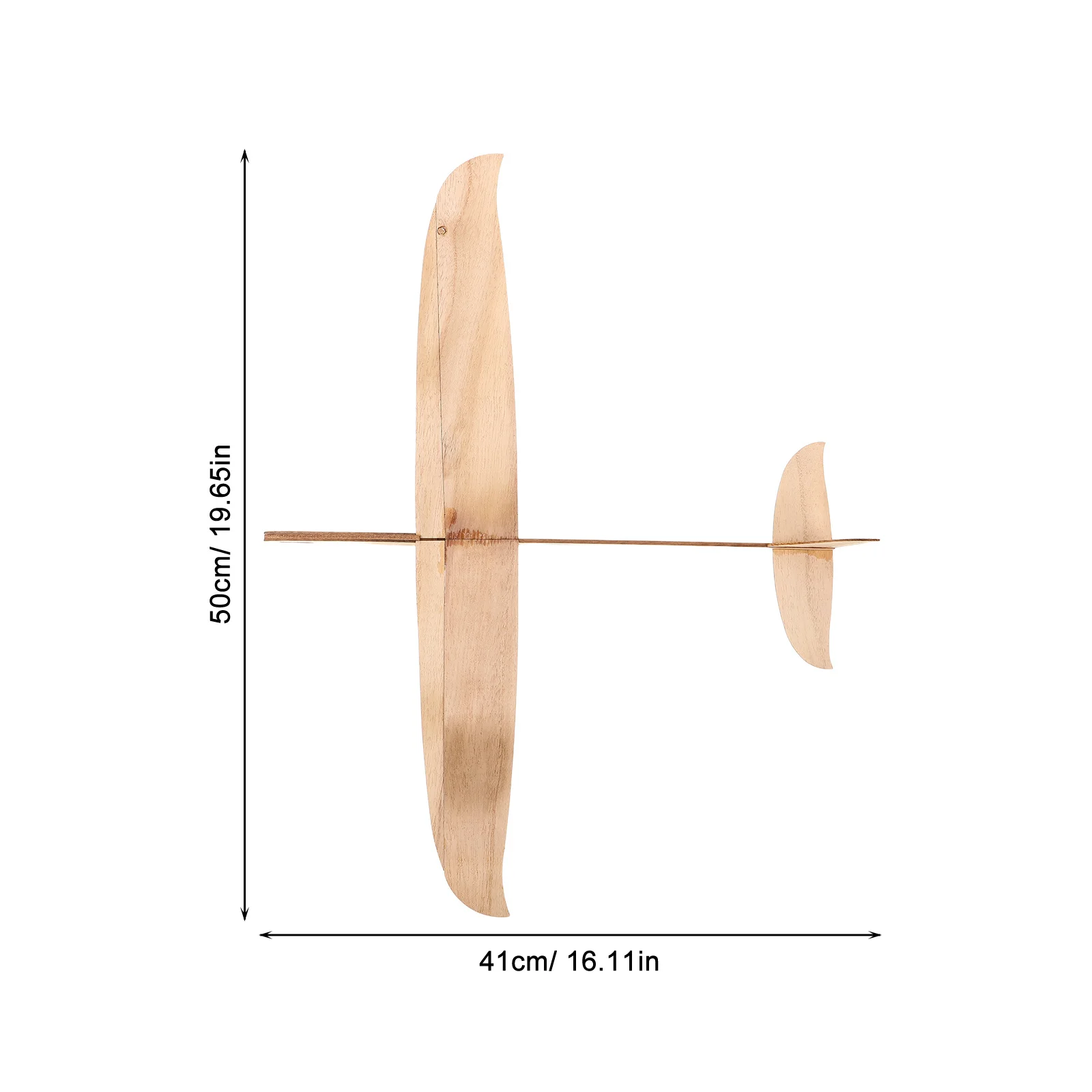 2pcs Wooden Glider Airplane Kit Unfinished Diy Plane For Kids Adults Hand Launch Flying Stem Craft Building Set Travel Portable