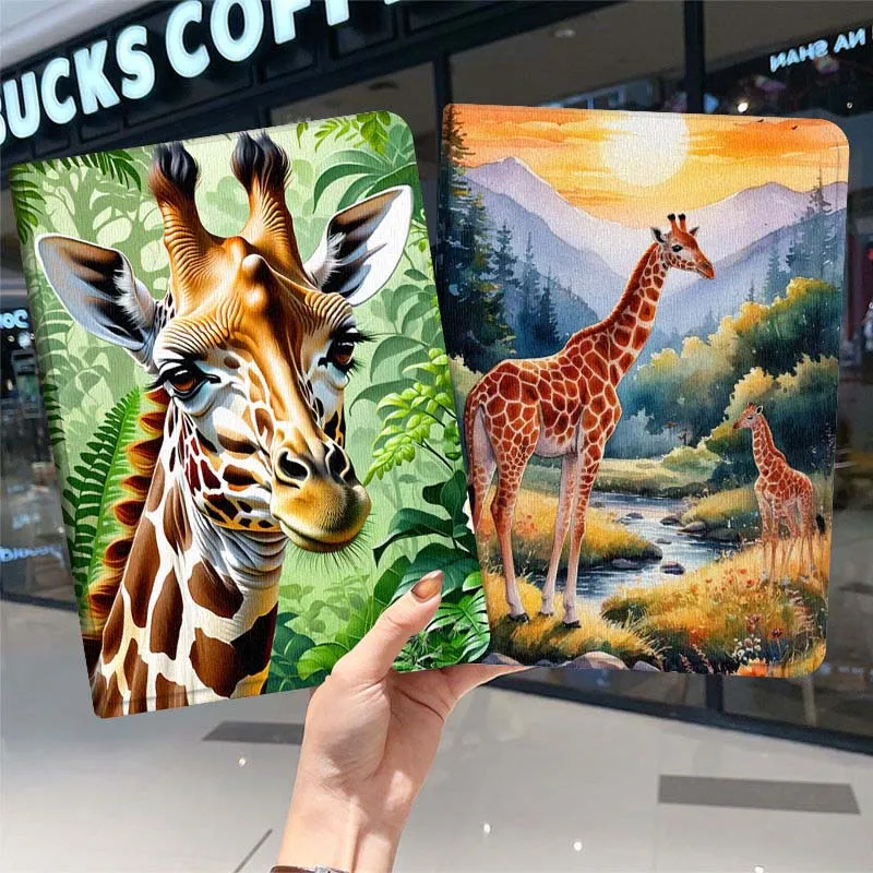 

Cartoon Giraffe Anime Cover For iPad Pro Air Mini 1 2 3 4 5 6 7 7th 8th 9th 10th 11th 10.2 9.7 10.5 10.9 11 Tablet Case
