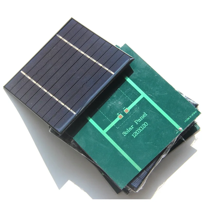 Panel słoneczny monokrystaliczny 2.3W 5V, mały, z kapsułkowanymi ogniwami słonecznymi do samodzielnego montażu urządzeń USB, power banków, czujników, zabawek, 120*120mm