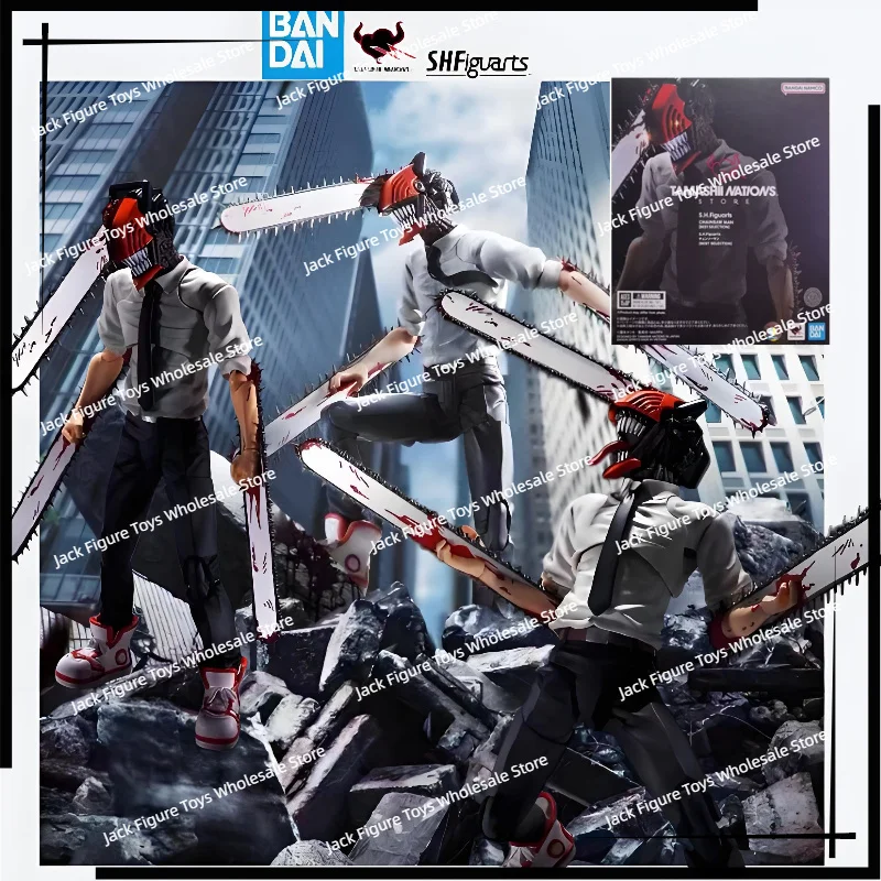 

In Stock New Bandai SHF Chainsaw Man Series Chainsaw Man [BEST SELECTION] Action Figure Figure Model Gift Collectible Toy