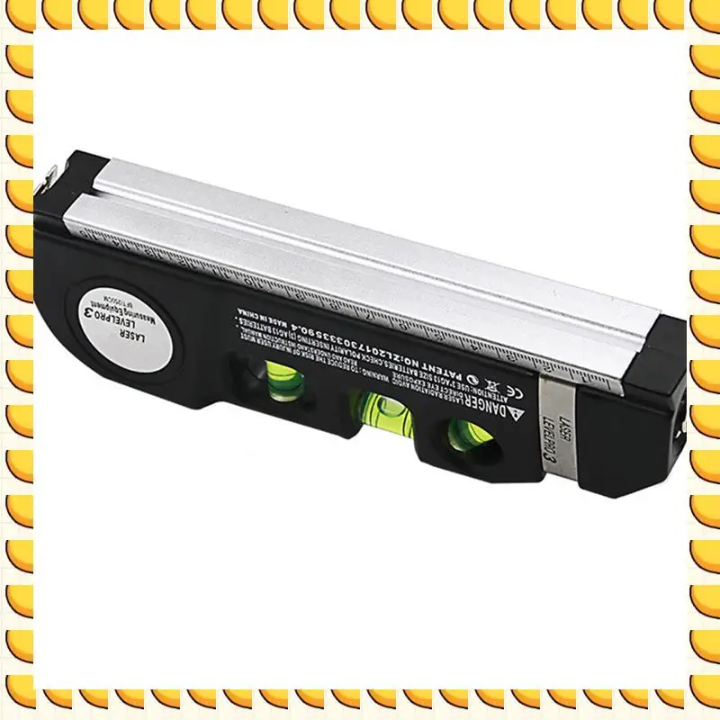 

BAAU Multipurpose Laser Ruler Laser Multifunctional Level Laser Straight Line Horizon (1 Pcs,Black)