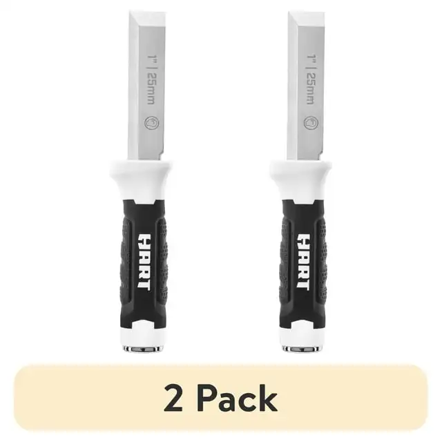 

(2 pack) HART 1-Inch Cutting Chisel, Dual Cutting Edges