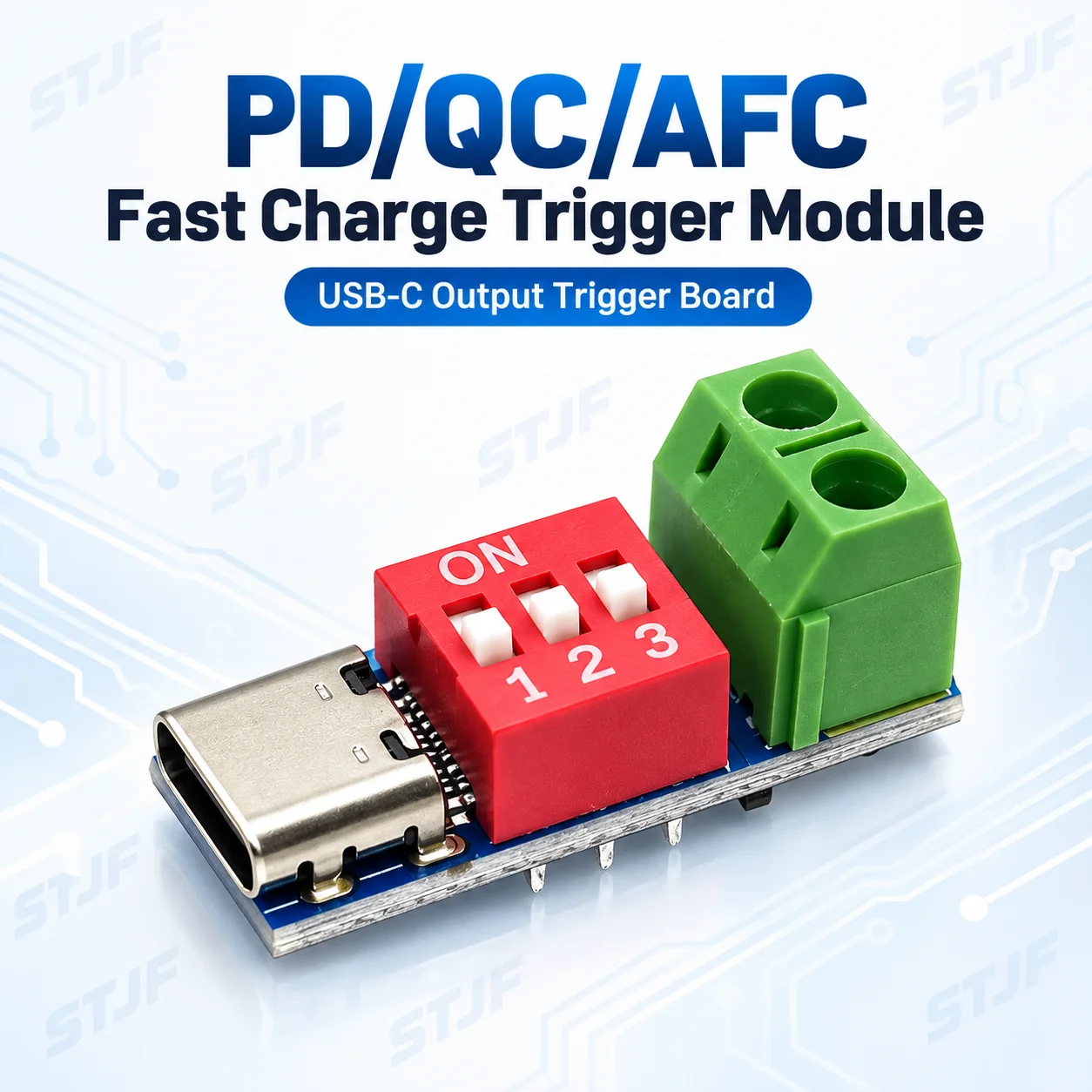 PD/QC Trigger Board Decoy Board Type-C Fast Charge Adjustable 5V 9V 12V 20V High Speed Charger Power Delivery Boost Module