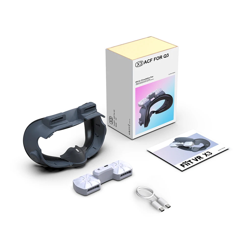 قناع مروحة التبريد لسماعات ميتا كويست 3 VR، تهوية نشطة، دوران الهواء، واجهة وجه قابلة للتنفس، ملحق غطاء الوجه