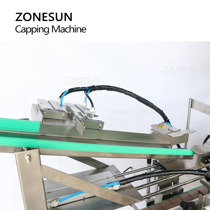ZONESUN ZS-XG440F Tappatrice automatica per tappi Avvitatrice per bottiglie irregolari Macchina per la chiusura dei tappi a becco d'anatra a forma di ananas