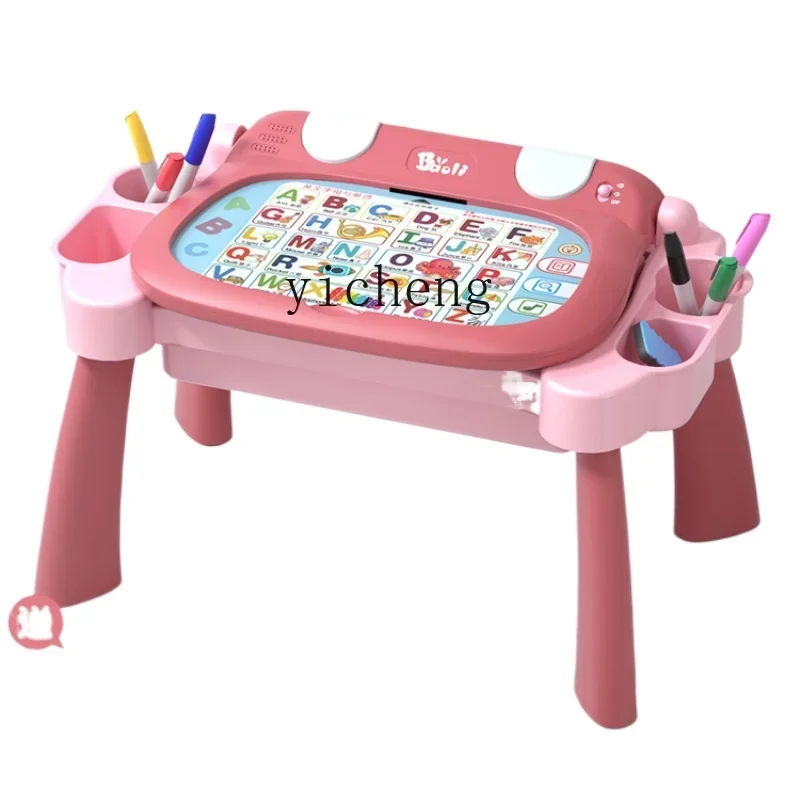 

Tqh Reading Study Table Children's Early Learning Machine Baby Children's Literacy Card Insert Card Intelligent Educational Toys