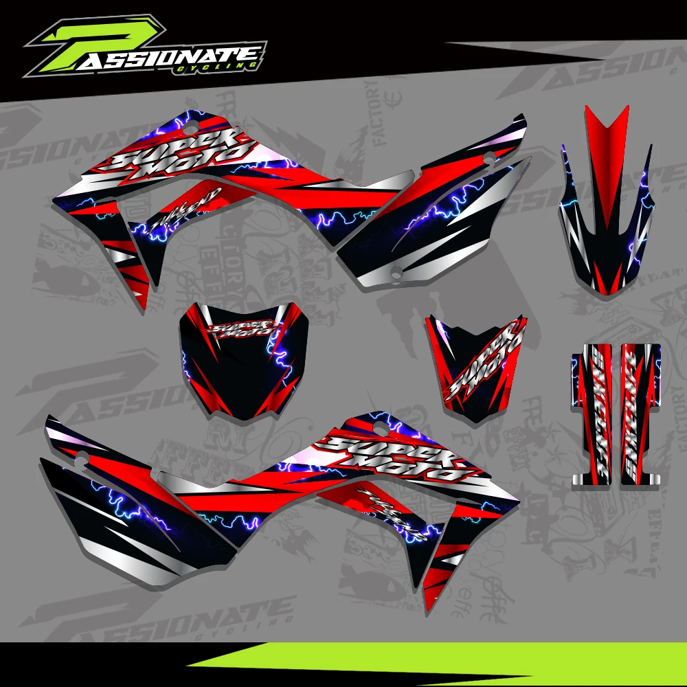 

Motorcycle Background Graphics & Decal Sticker Kits For HONDA CRF110F CRF110 CRF 110 CRF 110F 2019- 2023 Custom Number Name