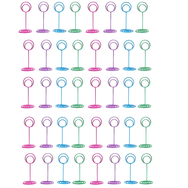 

80Pcs Table Number Holders Place Card Holder For Wedding, Birthday Anniversary Party, Restaurant 85Mm