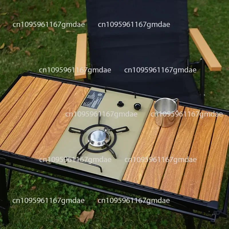 Aluminum Plate Table Egg Roll Table Camping Folding Table Portable Lift Picnic Barbecue  Mobile Kitchen