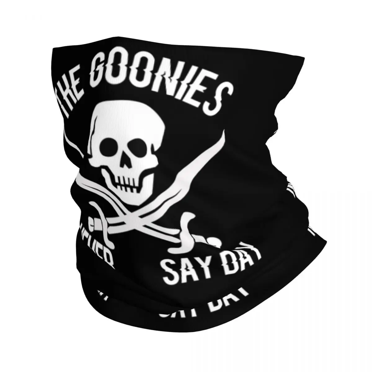 

Бандана на заказ The Goonies Never Say Die, зимняя утеплитель для шеи, мужской ветрозащитный шарф для лица, повязка на голову с гетрами из фильма ужасов и приключений