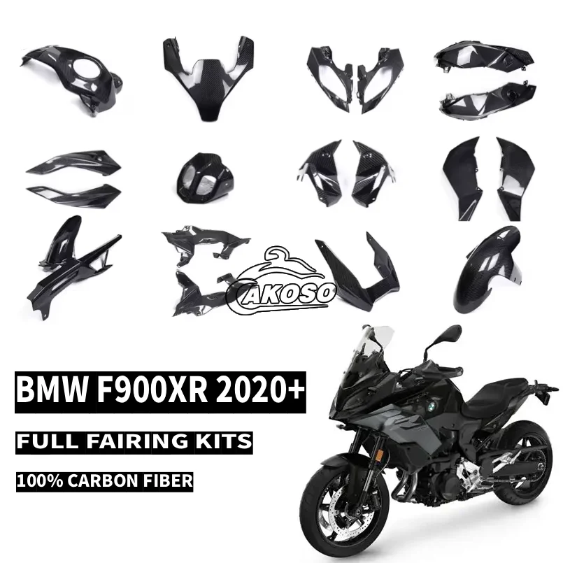 

Carbon Fiber Motorcycle Accessories for BMW F 900 XR 2020 2023 2024 Fender Side Panel Fairing Kit Exhaust Hood