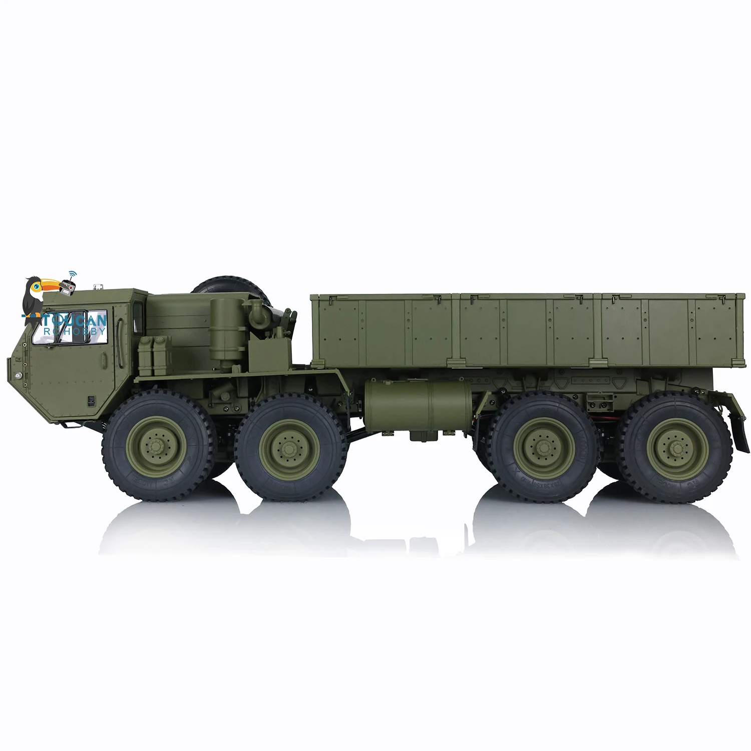 HG 1/12 RC US Military Truck RC Crawler Metal 8x8 Chasis Model 2.4