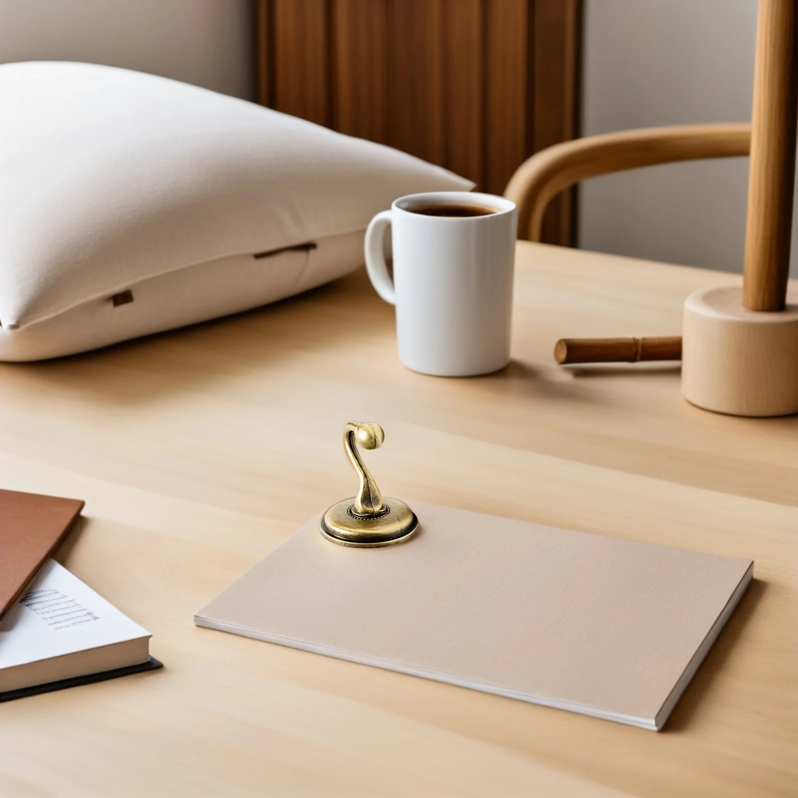 

4pcs Curtain Hooks Heavy Duty Metal Round Head Wall Mounted Hangers For Coats Hats Towels Vintage Style Bronze Finish Drapery