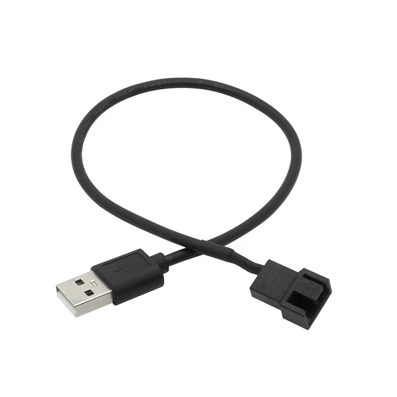 【セール中】USB 5V 電源から 3PIN 4PIN ラップトップファン電源アダプタケーブル CPU シャーシファンアダプタケーブル