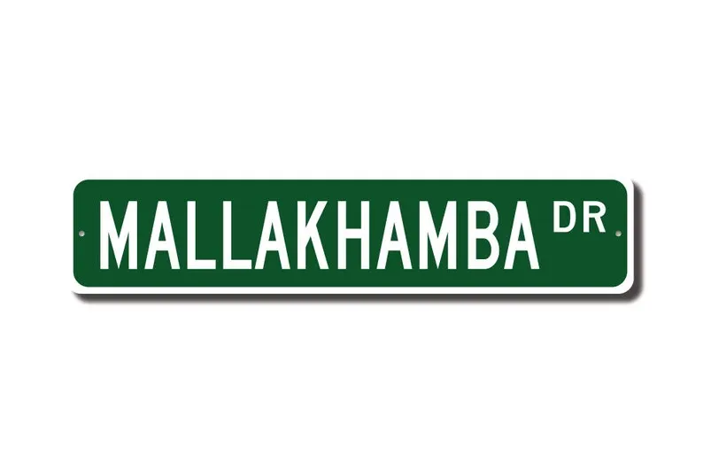 Mallakhamba, Mallakhamba Sign, Mallakhamba Fan, Mallakhamba Participant Gift, Indian Sport, Custom Street Sign, Quality Metal Si