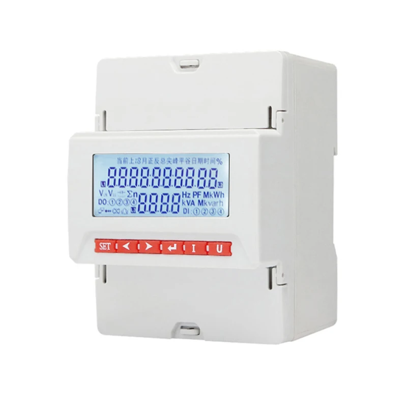 

Digital electricity transmitter 1 phase 3 phase ampere voltage power frequecy watt signal transmitter with analog signal output