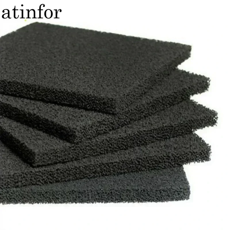 atinfor High quality honeycomb activated carbon filter cotton  Air purification adsorption  Sponge like C mesh  Black fiber