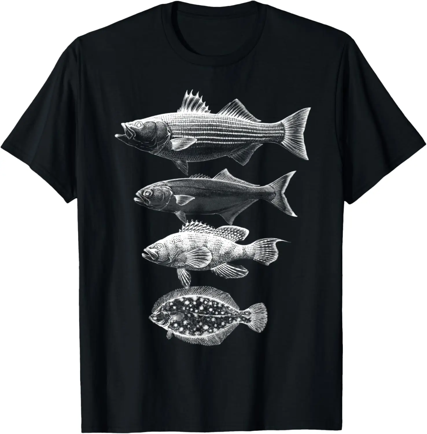 

Cape Cod Buzzards Bay Fishing Slam Striper Bluefish Bass T-Shirt