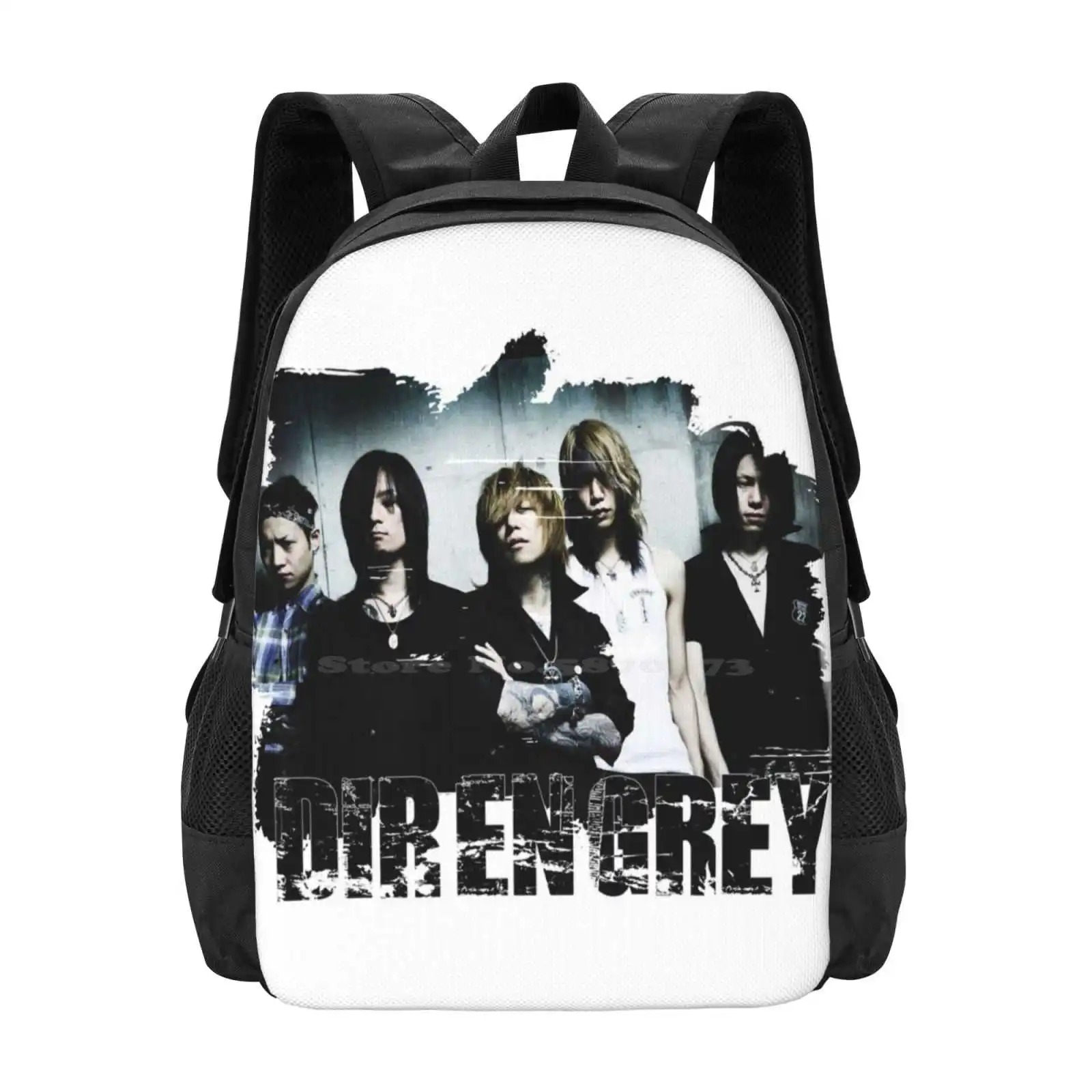 Dir En Grey Hot Sale Schoolbag Backpack Fashion Bags Dir En Grey Japanese Band Visual Kei Music Kyo Fanart Jrock Sukekiyo