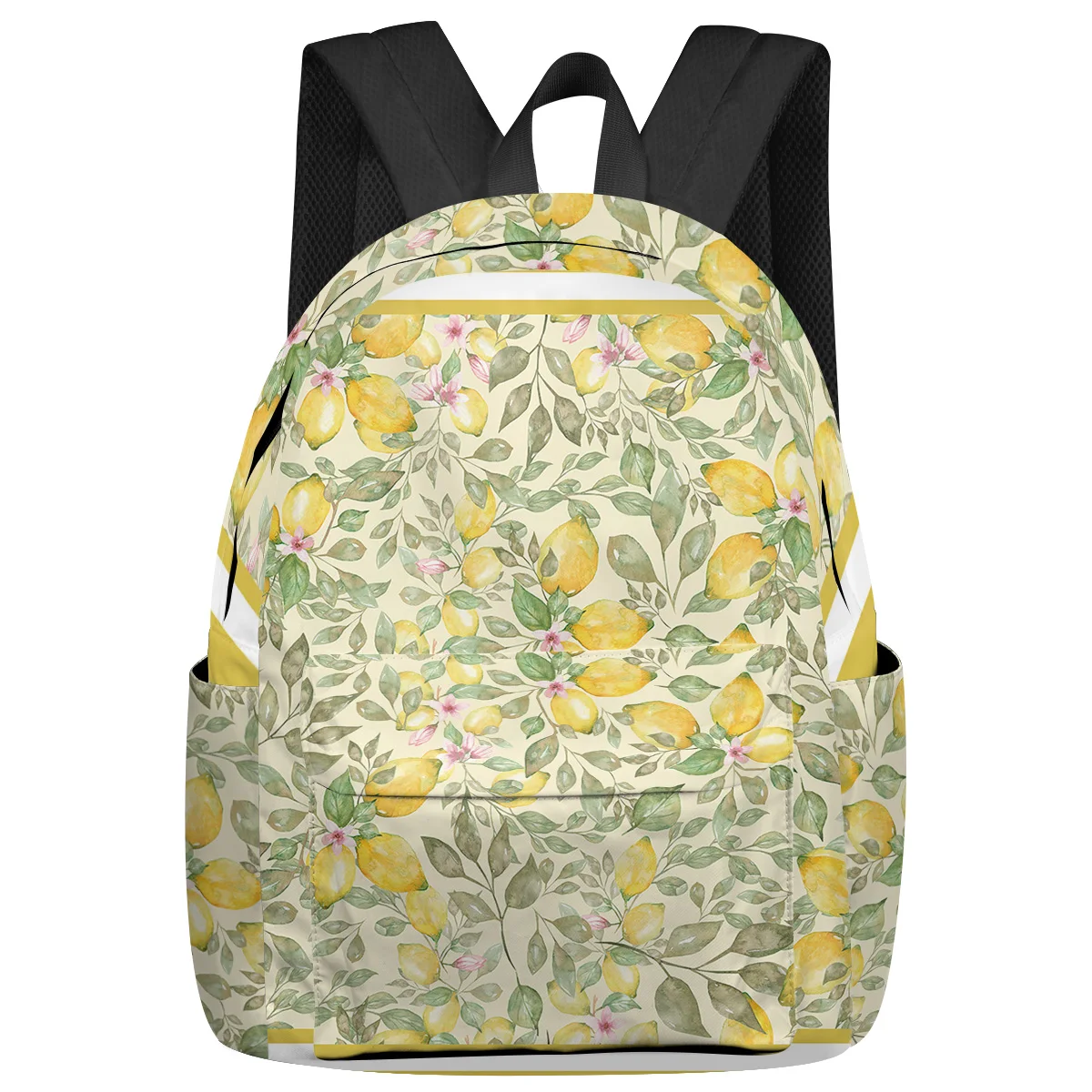 Watercolor Lemon Fruit Feminina Backpacks Teenagers Student School Bags Laptop Custom Backpack Men Women Female Travel Mochila