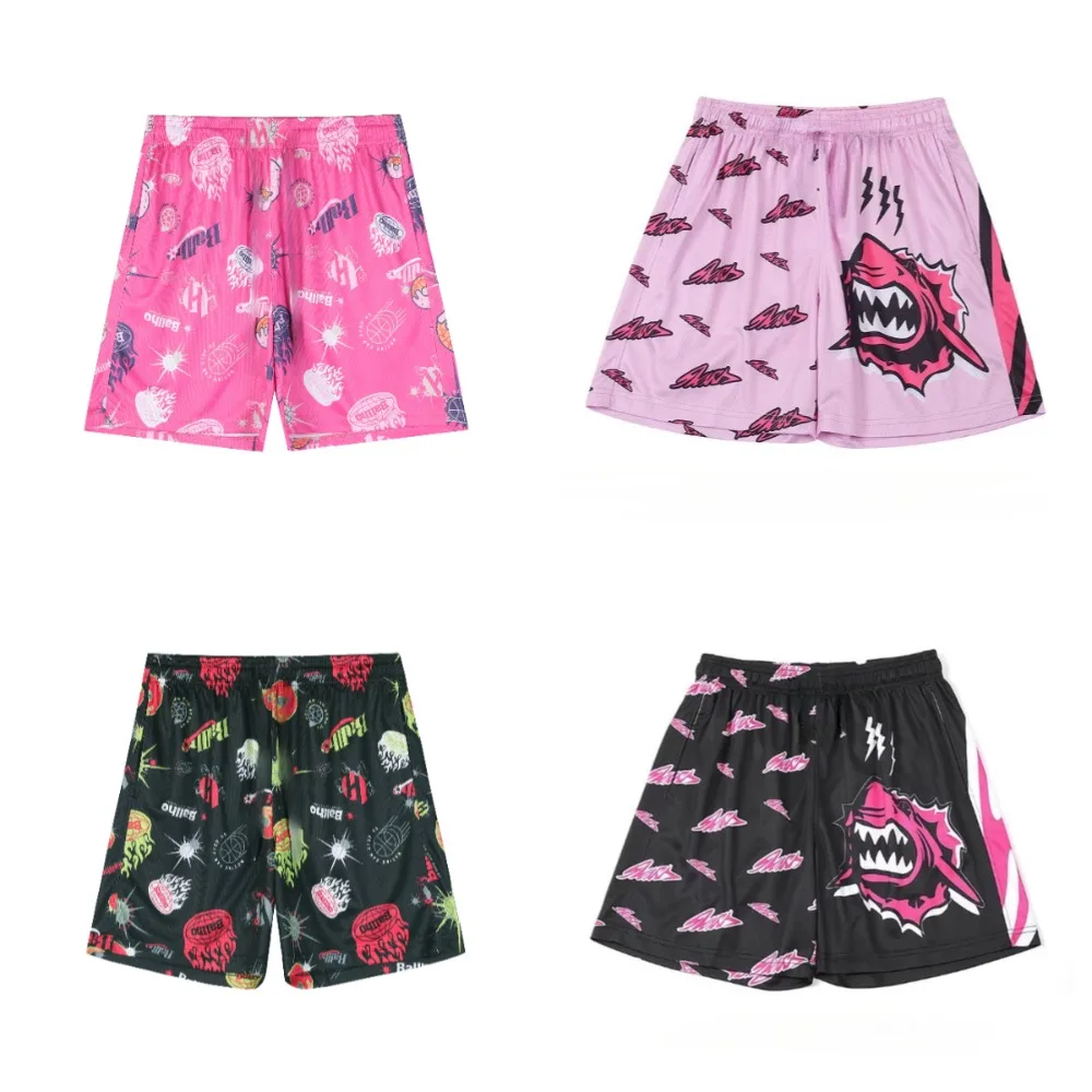 

American Trendy Brand 3D Printed Quick-drying Shorts 2025 Summer Men's Women's Sports Basketball Breathable Pants Kid's Clothing