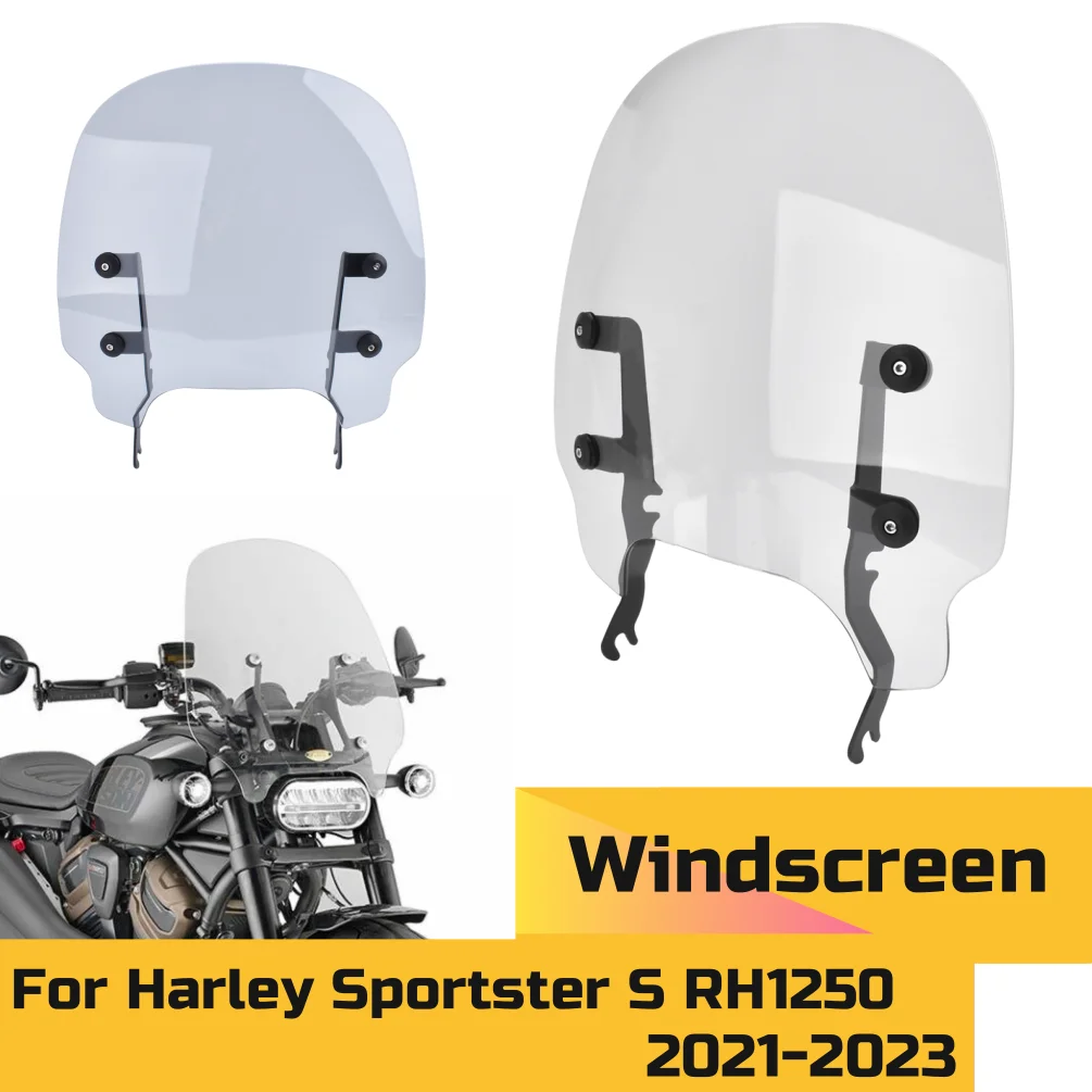 

RH1250S Windshield Windscreen Wind Deflector Air Screen Shield For Harley Sportster S RH1250 2021-2023 Motorcycle Accessories