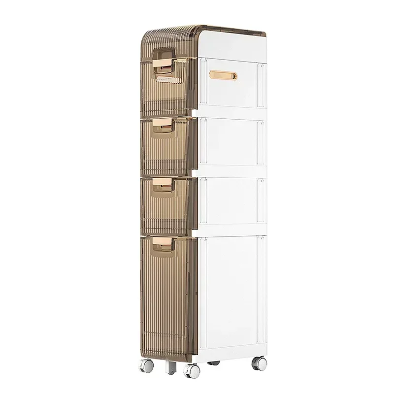 Multi-Layer Floor Storage Cabinets - Household Kitchen Shelves, Toilet Organizer, Practical Finishing Unit