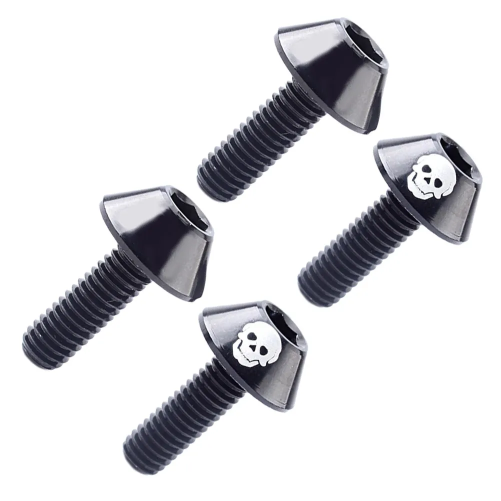 

4Pcs Bolt Aluminum Alloy Bike Brake Screw Cycling Replacement High Strength Lightweight for Mountain Road Bike