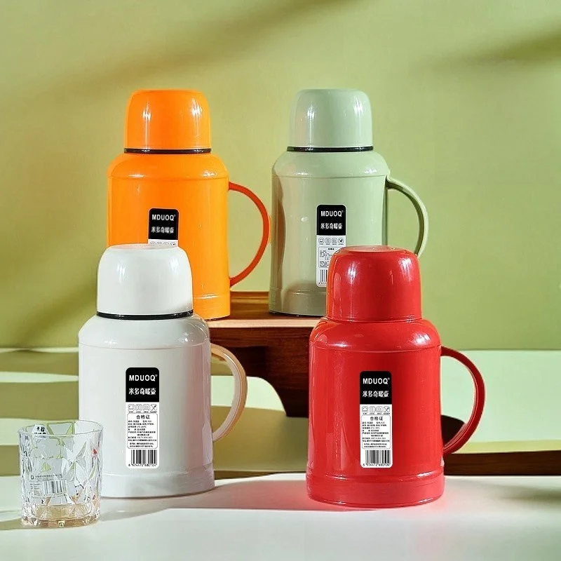 

Portable Large Capaci Insulated Hot Water Bottle Cute Glass Tea Pot for Home Use Boiling Water Bottle Warm Water Bottle