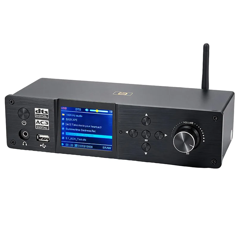 5.1-kanałowy dekoder DTSHD do Audio Atmos, konwerter ESS9039q2m*3, 4K HDMI2.0, adapter Bluetooth 5.4 Qcc5125, DAC DSD PCM768K, ARC, PCUSB, OTG. — 2