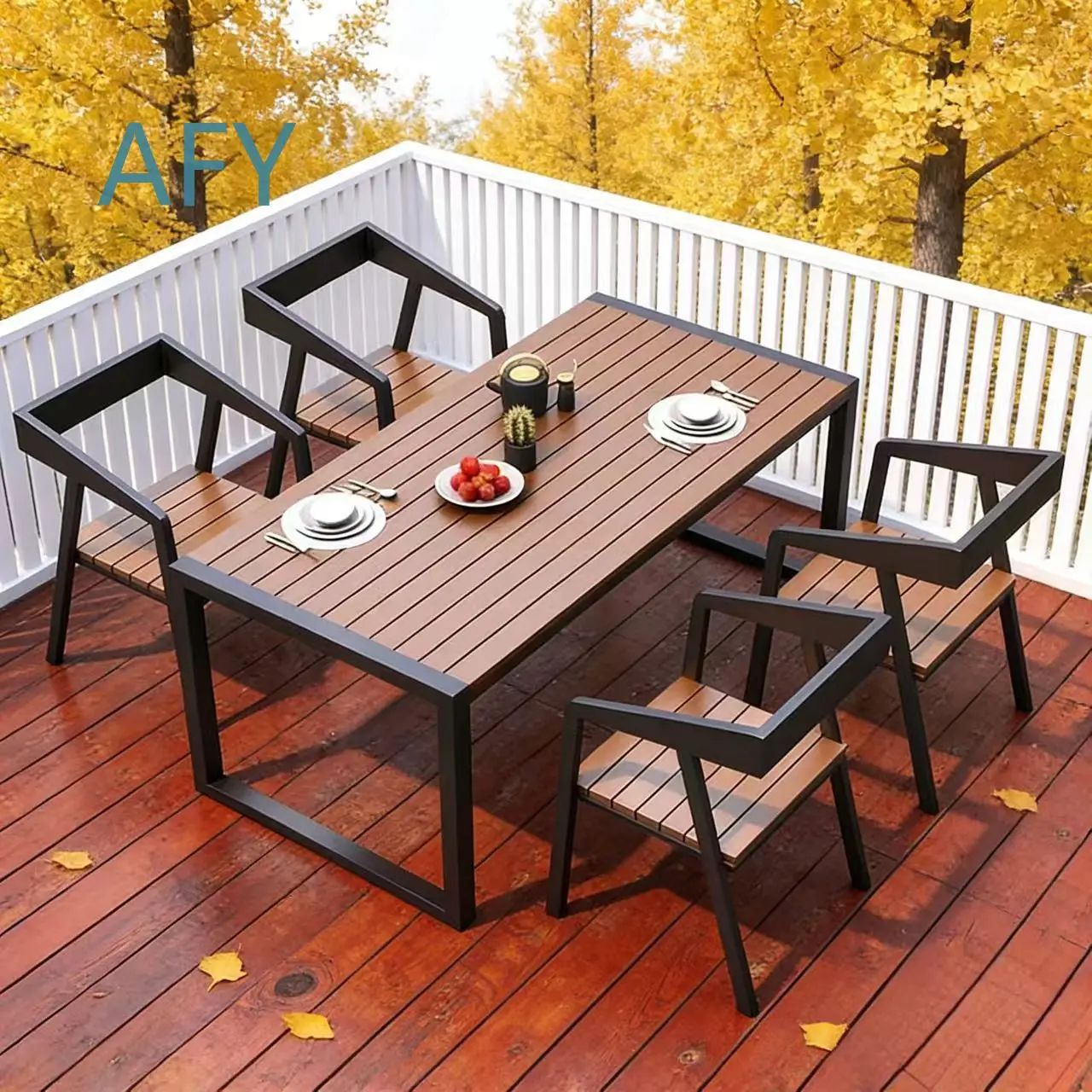 Outdoor Display Table for Villa Garden Courtyard Balcony Backyard Coffee Shop Milk Tea Shop Leisure Patio Furniture Modern