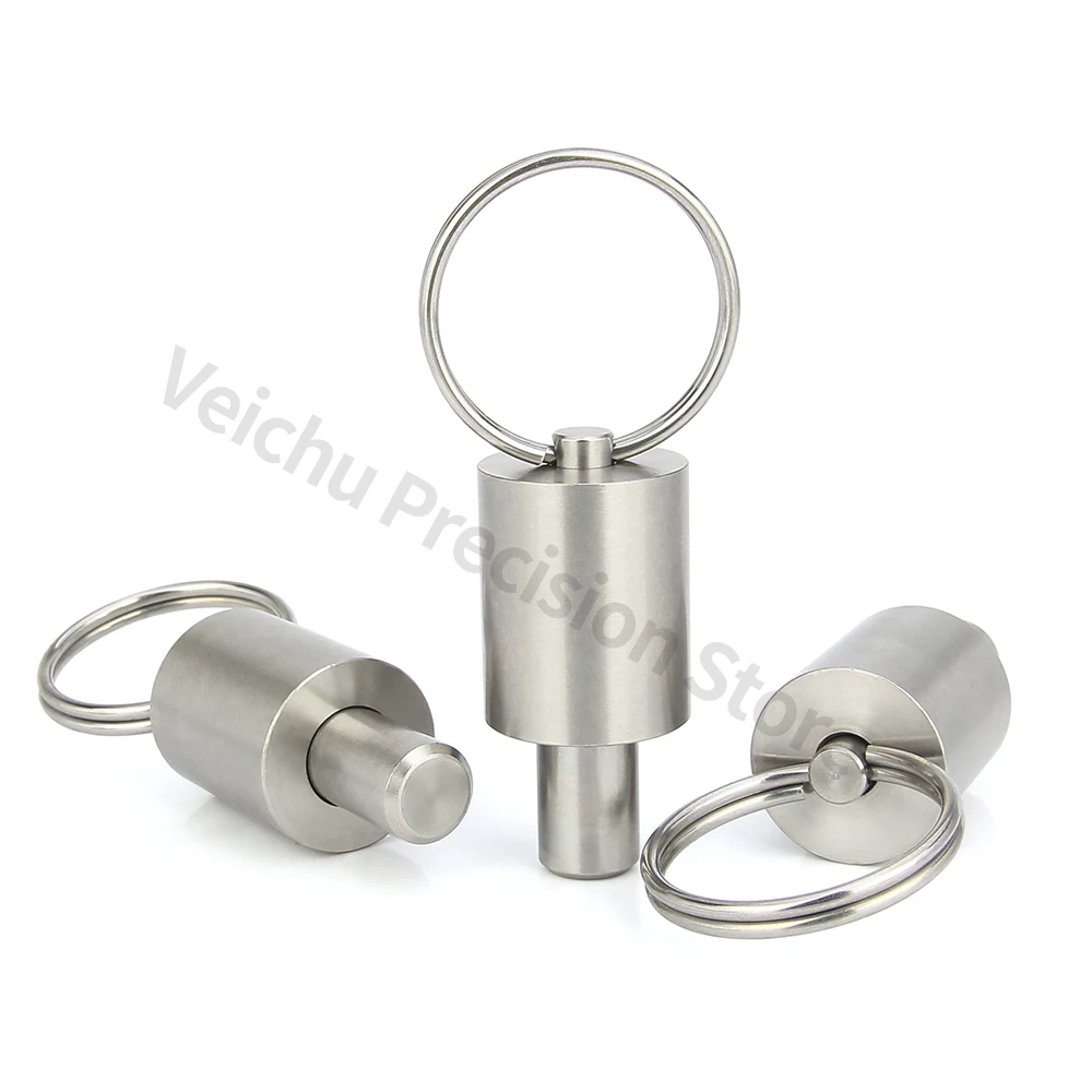 Vendas diretas da fábrica, vcn237, pino de localização de mola de anel de tração, tipo de anel de tração de pino de posição lisa, pino de tração de mola de estribo