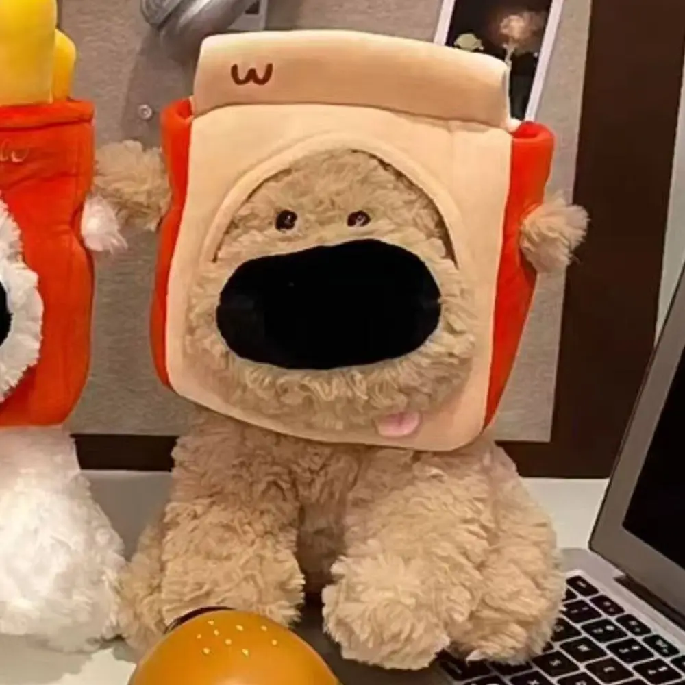 عالية الجودة 35 سنتيمتر أفخم الخبز الكلب الخبز الكلب الكرتون رقيق محشوة دمية وسادة نوم ديكور المنزل