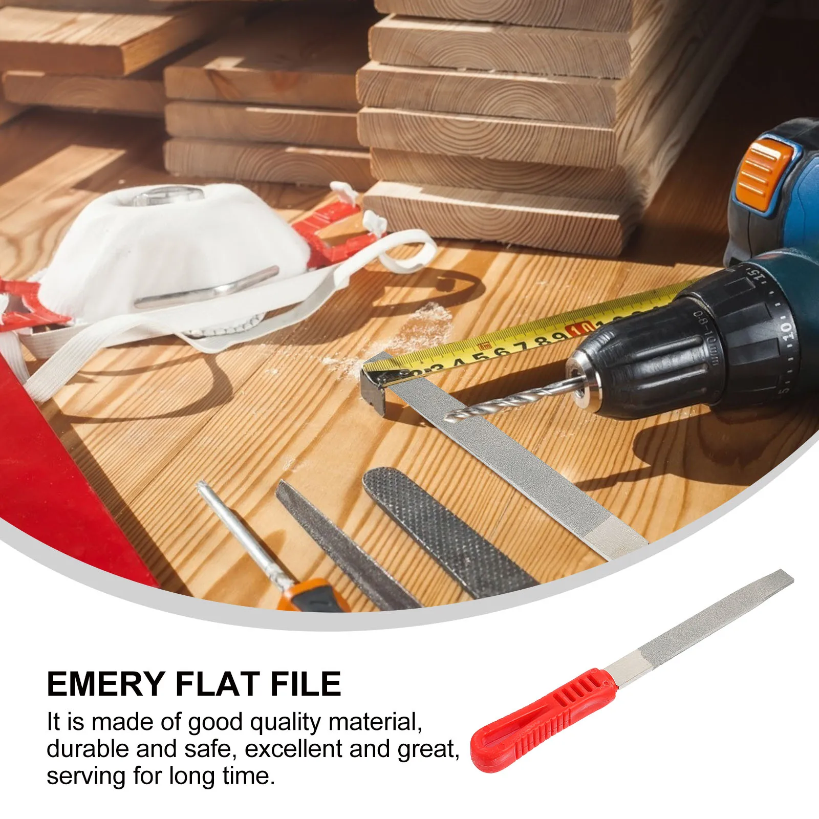 

Professional Metal Polishing Excellent Emery Flat For Grinding Polishing Anti-Slip Handle Efficient Tool Supply Premium