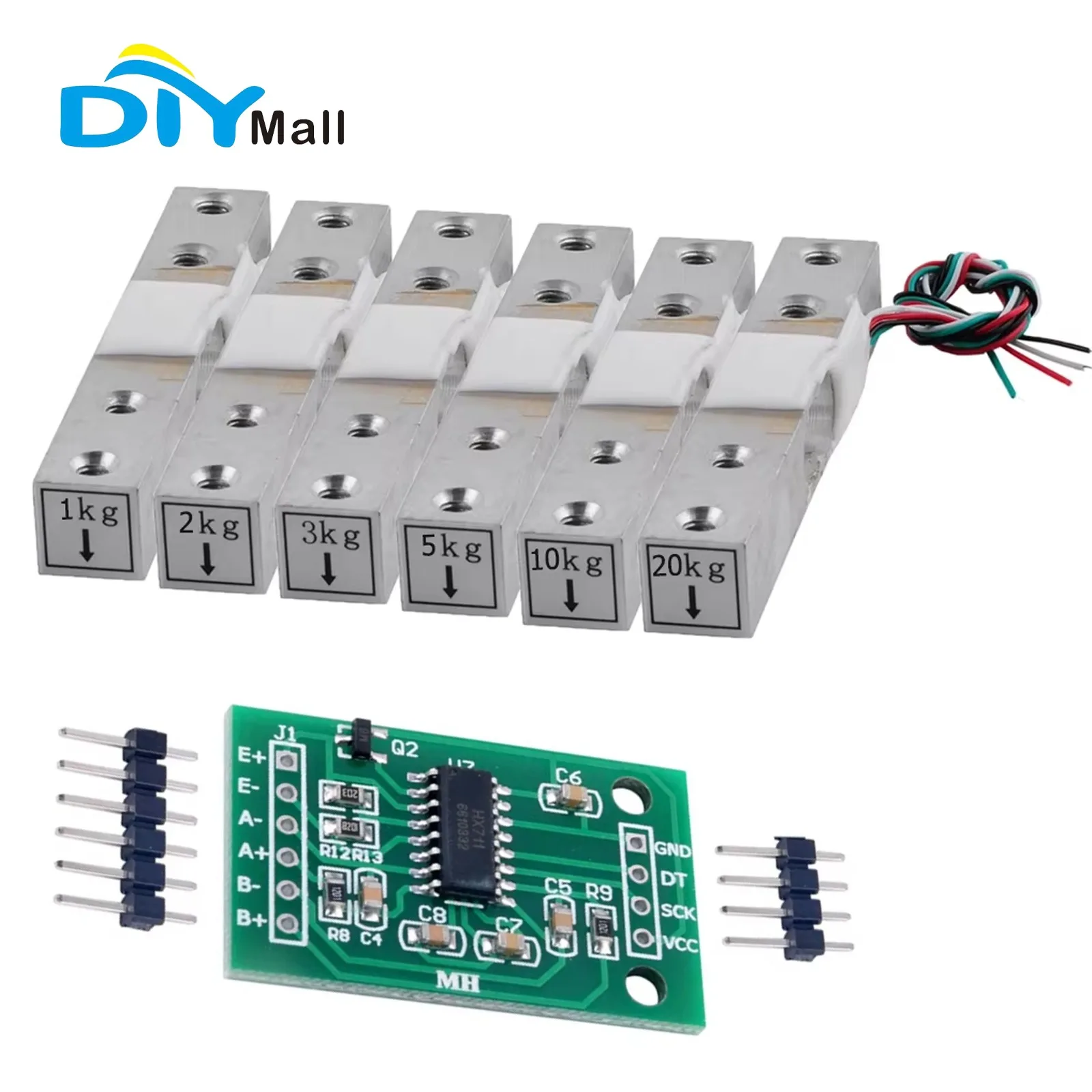 YZC-133 Портативный датчик веса 1 кг 2 кг 3 кг 5 кг 10 кг 20 кг датчики веса тензодатчика для электронных весов HX711 AD модуль